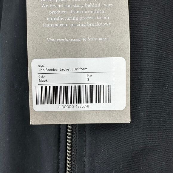 Everlane Uniform the Bomber jacket in black Size S - Picture 5 of 10
